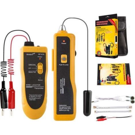 F02 Underground Cable Locator, F02 Wire Tracker for Locating Wires, Cable Tester for Dog Fences, Up to 2-3 Feet Deep and 1000 Feet Long-- (1/5)