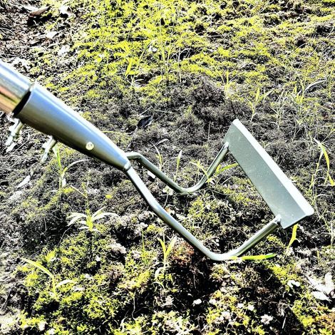 Gartenhacke zum Jäten, abnehmbares Gartengerät mit langem Griff, multifunktionale Reinigungsschaufel (1/5)