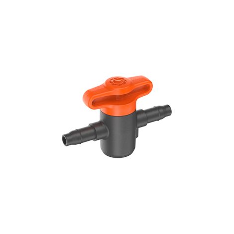 GARDENA Micro-Drip-System Absperrventil, 4,6 mm (3/16 Zoll): Zur Regulierung oder Absperrung einzelner Rohrstränge, stufenlos einstellbar, Inhalt: 2 Stück (13217-20) (1/10)