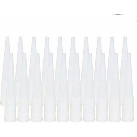 20 Pièces Cartouche Douilles Silicone Douilles embouts de Remplacement en Silicone Pointes Cartouche Cartouche Buses Buses(Diamètre intérieur de l'interface : 15 mm)-Chrom (1/5)