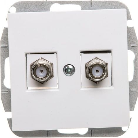 Conector de antena Sentia 2xTV tipo F-F 1487-10