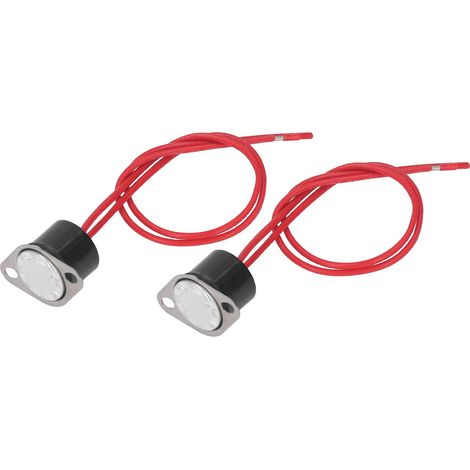 Stück Thermoschalter, wasserdicht, Bimetallsensor, schnell reagierender Thermostat, Temperaturschalter 10 A 250 V 100 °C (1/5)