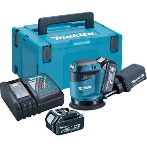 Makita DBO180RTJ 18v LXT Lithium Ion Random Orbital Sander 125mm - 2 x 5.0ah (1/4)