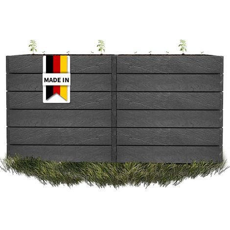 GARANTIA ERGO QUADRO 2 L 75 Hochbeet Stone, inkl. FLORA Wassersparsystem (1/5)