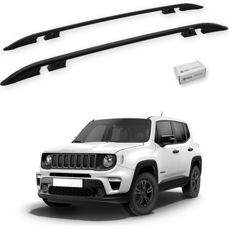 TURTLE kompatibel mit Jeep Renegade (Bu) 2015-2025 Dachreling Crown Schwarz (1/5)