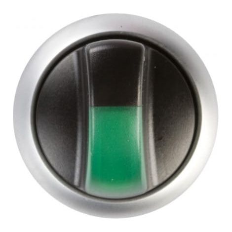 Interruptor de accionamiento de 2 posiciones, verde con retroiluminación, antirretorno M22-wrlk-G 216827