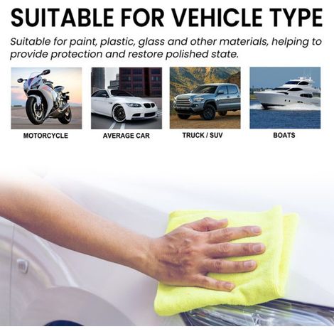 Spray Nettoyant Polissant Protecteur - 3 en 1 pour Carrosserie - 100 ml - Pour Voiture Moto Bateau - Lot de 4 (1/5)