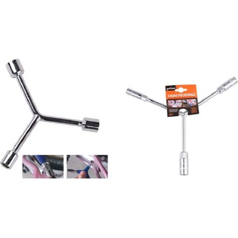 Trade Shop - Llave Anilla Grande Ay Vasos Hexagonales 10-12-14mm Hardware Para Bicicleta 91597 - (1/2)