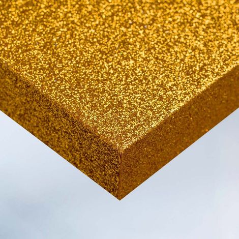 DIMEXACT - Rouleau adhésif jaune pailleté - 122 cm x 0.5 m - En Rouleau (1/4)