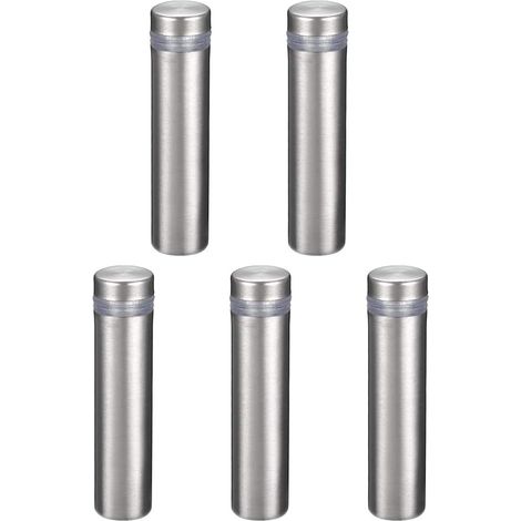 Entretoise de Verre Vis Écartement Clou Publicitaire Montage Panneau Support Acrylique 5pcs (1/5)