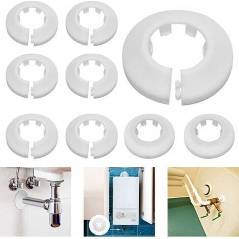 Couvertures de tuyau pour tuyaux de chauffage de radiateur Couvertures de trou de mur de plancher 10pcs (couvre-tuyaux de radiateur)