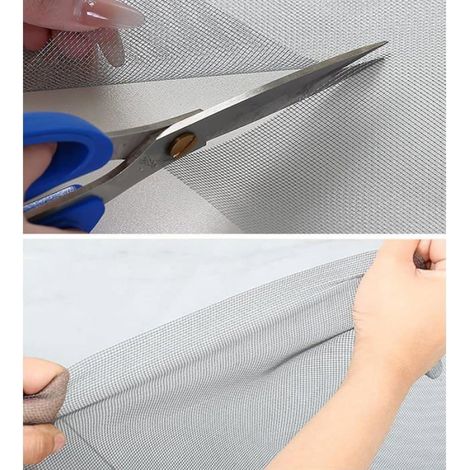 Moustiquaire pour fenêtres - - 100x150 cm - Bandes autocollantes - Maille renforcée - Polyester (1/5)