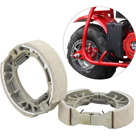 Zwei 105-mm-Minibremsbacken für die Motorräder MB200, BT200X und CT200U. (1/5)