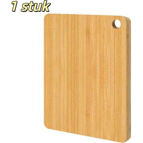 pièce - Planche à découper en bambou - Planche à découper en bois pour la cuisine - Biface - Convient pour la viande, le fromage et les légumes - 26160,8 cm - Khaki (1/5)