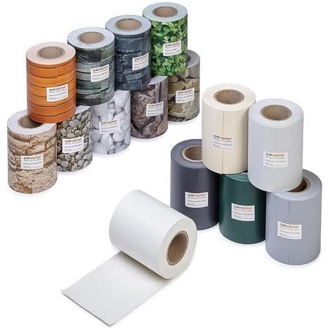 Brise vue balcon jardin 450 g / m² en PVC 19 cm x 35 m gris clair (1/5)