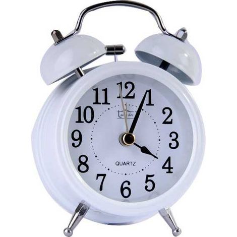 Reloj despertador Old Time Blanco Ladydoc 07148