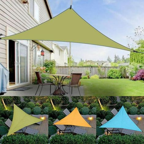 New Outdoor Shading Triangle Canopy Heavy Shade Sail Sun Canopy Cover Waterproof one pack (1/4)