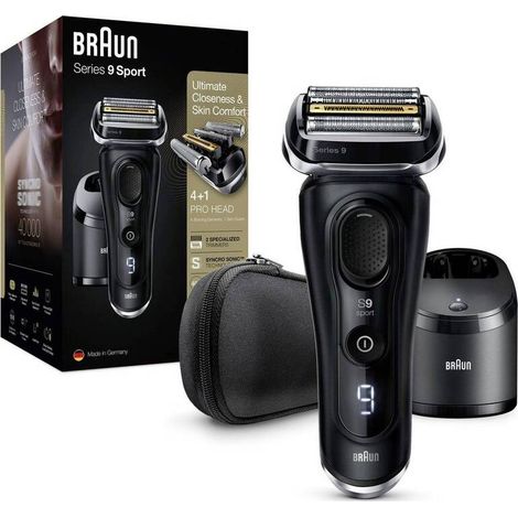 [GEBRAUCHT] B-Ware Braun Folienrasierer Series 9 9352cc Sport Rasierer wet&dry Akku schwarz 020251 (1/2)