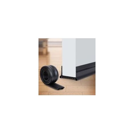Bande D'étanchéité Bas De Porte - Silicone Souple - Isolation Thermique Et Phonique - Pour Écart Sol/Porte 4 À 20 Mm - 96 Cm (1/4)