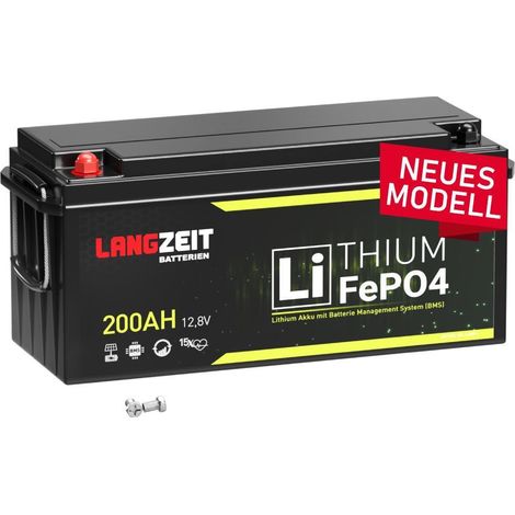 Langzeit LiFePO4 Batterie 200Ah 12V Lithium Batterie