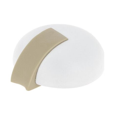 CHRISLIGNE Butée de porte à fixer au sol CHRISLIGNE bois peint blanc L. 5.1 x H. 2 x l. 4.8 cm (1/3)