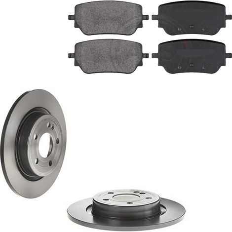KIT FRENI POSTERIORI compatibile con MERCEDES-BENZ GLA (H247) - DISCHI + PASTIGLIE OEM: P 50 148 , P 50 151 / 18784 , 18785 /SOSTITUZIONE DIRETTA/BASSA POLVERE/SILENZIOSO (1/5)