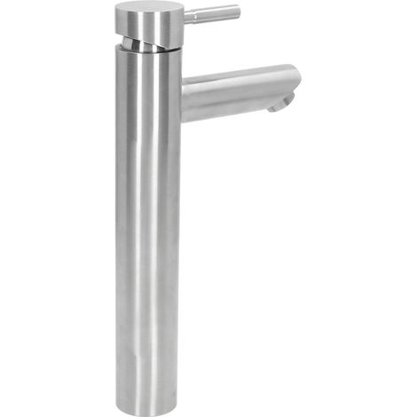 Robinet de cuisine inox 304 finition brossée évier mitigeur eau chaude froide température réglable pour camping-car bateau 285 mm (1/5)