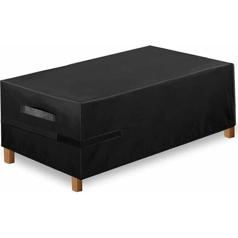 Copertura per mobili da giardino in tessuto Oxford 600D, copertura protettiva per mobili, copertura impermeabile per tavolo da giardino, telone protettivo con corda e fibbia di bloccaggio (180X120X74c