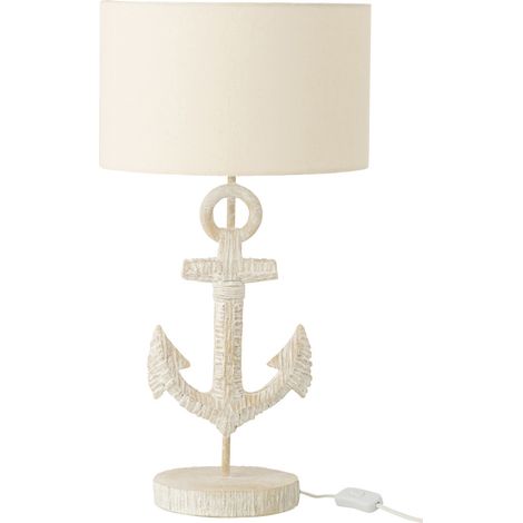Lampe à Poser en Résine "Arche" 58cm Blanc (1/3)