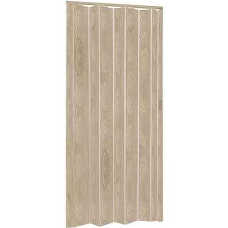 PORTA A SOFFIETTO EFFETTO LEGNO IN RILIEVO 84x215h cm - Colore Palissandro