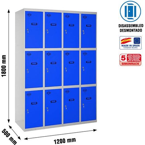 Simonrack Simonlocker Grau-Blau Robuster Schrank
