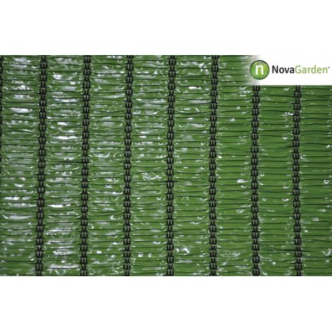 Malla sombreo ocultaci贸n 90% verde 5x50m (1/2)