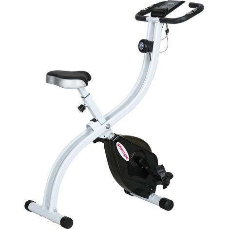 Cyclette Magnetica Pliable a 8 Niveaux di Resistenza con Seduta Regolabile, in Acciaio, 97x43x110 cm, Nero (1/5)