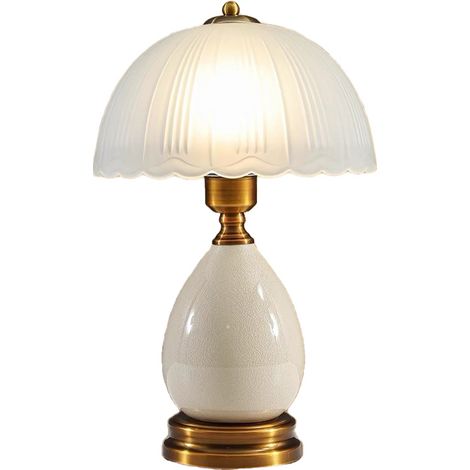 Lampe de table vintage, lampe de table en céramique, lampe de chevet traditionnelle, lumière chaude, E27, décoration intérieure (1/5)