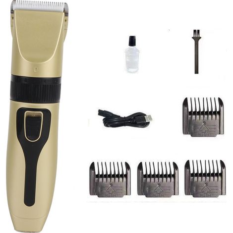 Kit tondeuse cheveux électrique professionnel complet, ensemble coupe pour coupe et entretien. (1/5)