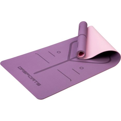 Tapis de Yoga Antidéprant Zenitude 61x183cm Violet (1/2)