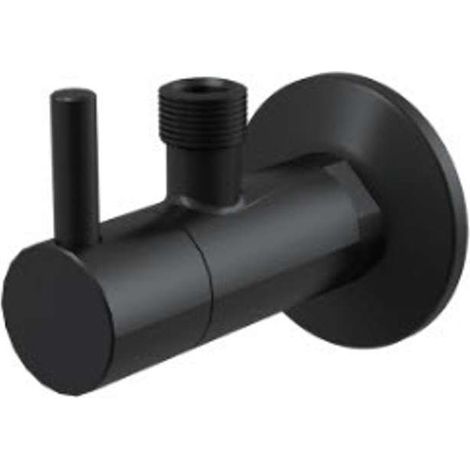 Alca - Valvola ad angolo con filtro 1/2 "x 3/8", nero/opaco ARV001-BLACK (1/2)