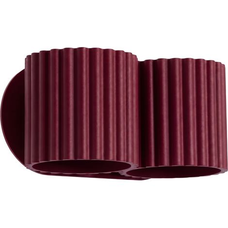 Appliques Aura aluminium bourgogne 2xG9 21cm Sollux (1/5)