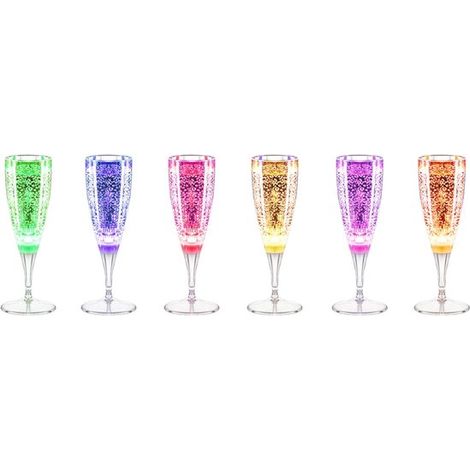 Verre à cocktail lumineux LED 6 couleurs, 150 ml, idéal pour les fêtes, mariages et bars. (1/5)