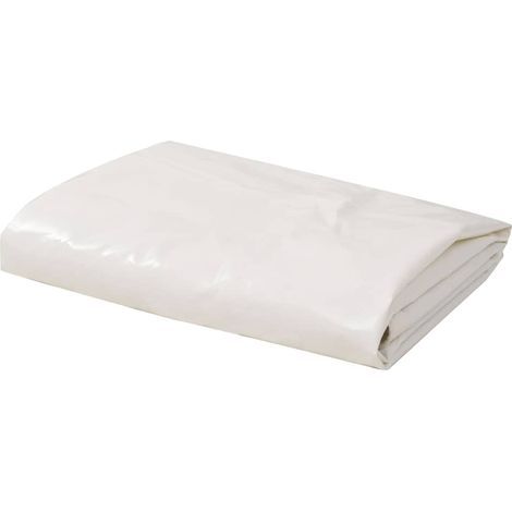 Bâche 650 g/m² 1,5 x 20 m Blanche (1/5)