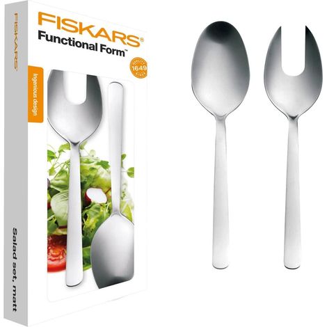 Couverts à salade, 2 pièces, Acier, Acier/Mat, Functional Form, 1002960 (1/5)
