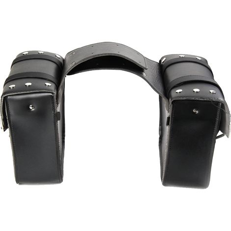 Alforja para motocicleta, piel sintética, 31 x 12 x 31 cm, compatibilidad universal, impermeable, bolsas laterales para herramientas. (1/5)
