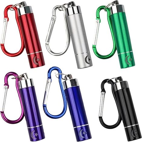 Mini Lampe de Poche LED en Aluminium 6 Pièces, Lampe Torche Portable Idéal pour Camping Lecture Cyclisme Barbecue Fête Randonnée Voyage (1/5)