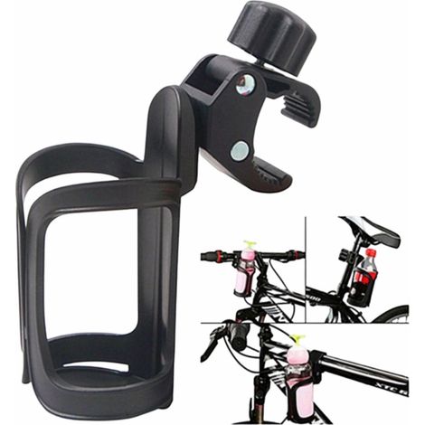 Porte-gobelet universel rotatif à 360° pour vélo, poussette, déambulateur, fauteuil roulant, scooter, chariot, moto - Enfants et adultes, lot de 1 (1/5)