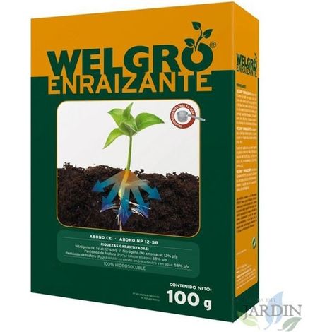 Fertilizante Welgro Enraizante 100gr, Alto Contenido en Fósforo para Mejora de Raíces