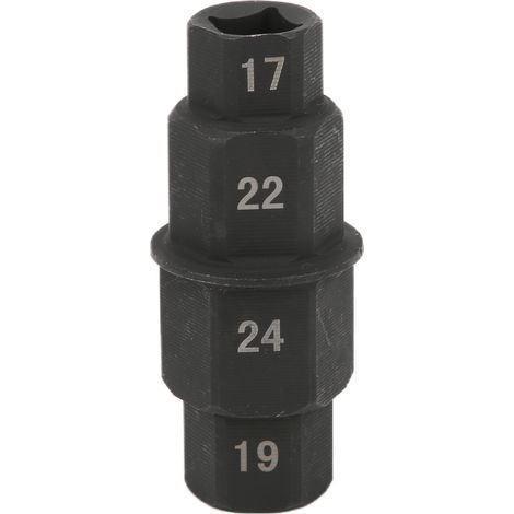 Motorcycle Hex Axle Tool 17/19/22/24mm, Replacement Front Wheel Hub Pin Socket Adapter for Yamaha R1 R6 (1/5)