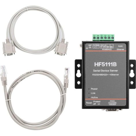 HF-5111B Serveur série 3-en-1 RJ45 RS232//RS422 vers Ethernet Serveur série DTU (1/5)