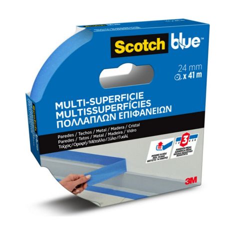 Ruban de masquage Scotch scotchblue multisurface adhésion moyenne extérieur