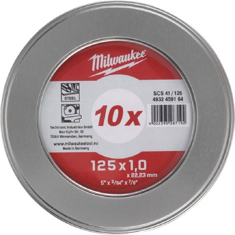 Milwaukee PRO+ Trennscheiben Metall 125 mm 10 Stück (1/2)
