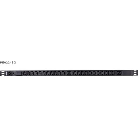 ATEN Multipresa Rack PDU 1U 22p IEC-C13 2p C19 Protezione Sovratensione Nero (1/2)